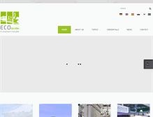 Tablet Screenshot of eco-gmbh.eu